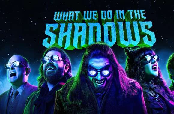 Kayvan Novak Matt Berry Natasia Demetriou Harvey Guillén Mark Proksch TV Show What We Do In The Shadows