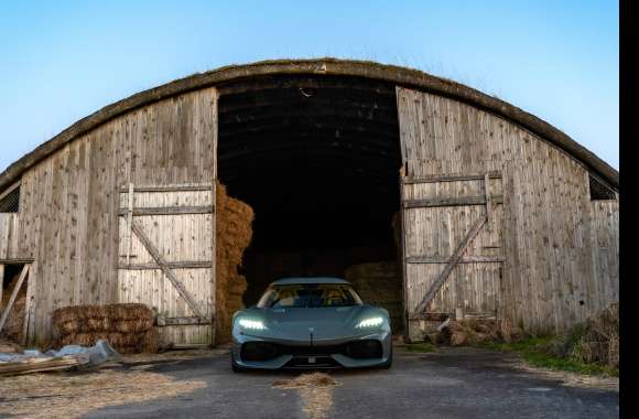 Koenigsegg Gemera High-Performance Hybrid Car Background