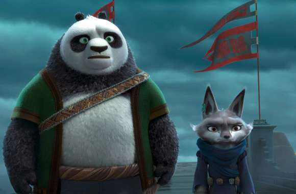 Kung Fu Panda 4 - Po and Zhen Adventure wallpapers hd quality