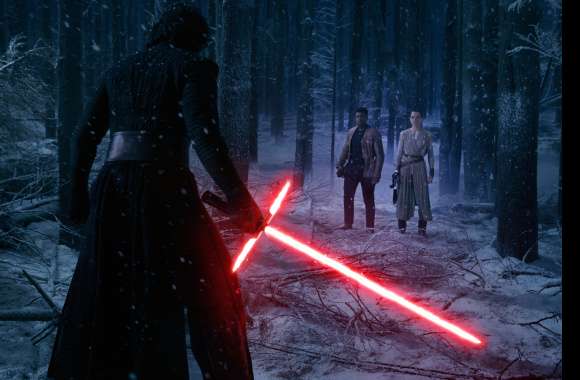 Kylo Ren vs. Rey and Finn -