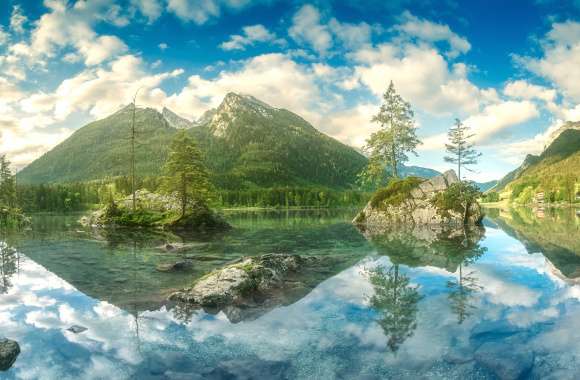 Lake Hintersee Nature Reflection