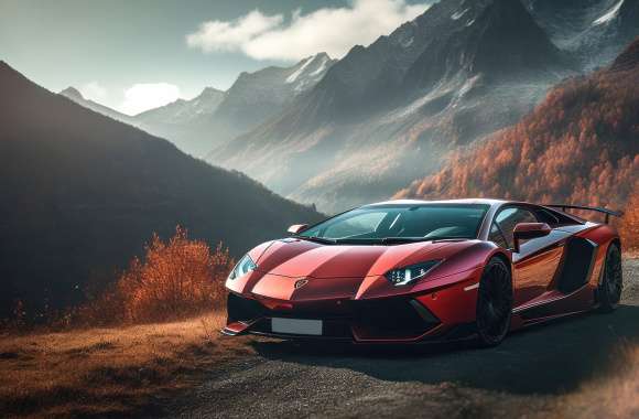 Lamborghini Aventador Orange aesthetic wallpapers hd quality