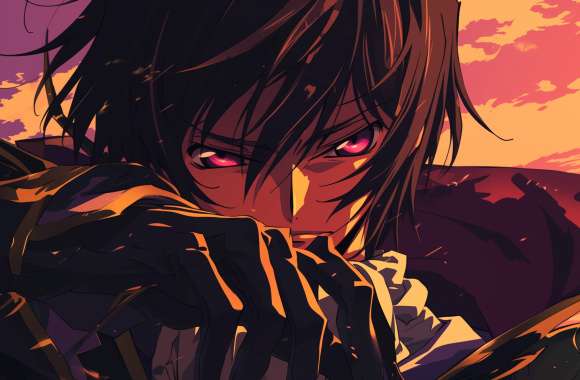 Lelouch Lamperouge Sunset - Code Geass HD Anime Wallpaper