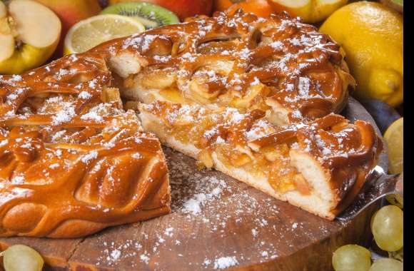 Lemon Apple Pastry Food Pie