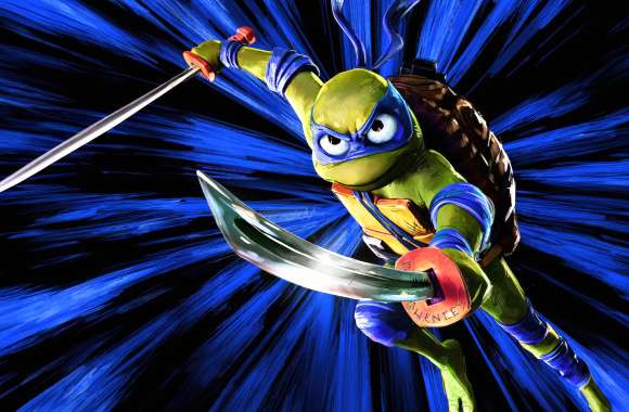 Leonardo (TMNT) Movie Teenage Mutant Ninja Turtles Mutant Mayhem wallpapers hd quality