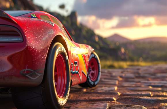 Lightning McQueen - Exhilarating Race Car Scene