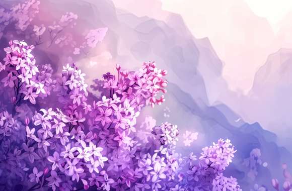 Lilac Bloom - Enchanting Flower Backgrounds