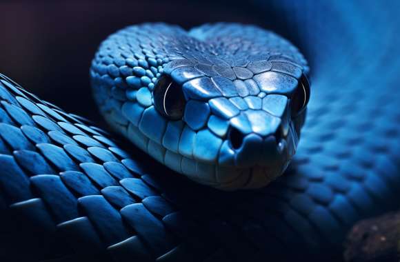 Majestic Blue Serpent