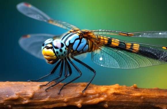 Majestic Dragonfly - Stunning Insect Background