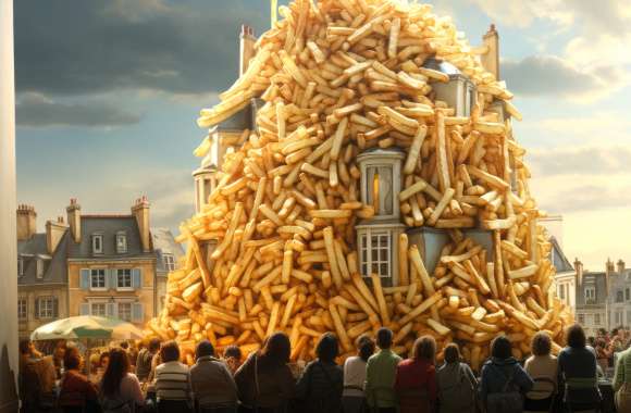 Majestic French Fries Tower