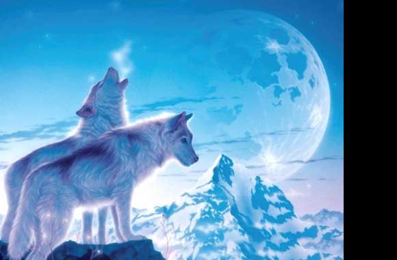 Majestic Howling Wolves -