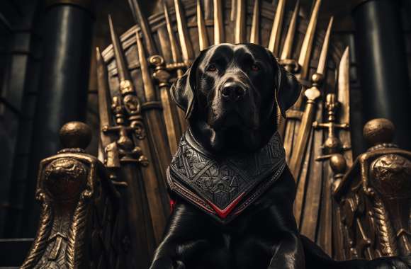 Majestic Labrador Throne