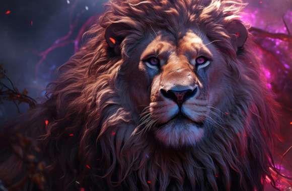 Majestic Lion HD Desktop Wallpaper