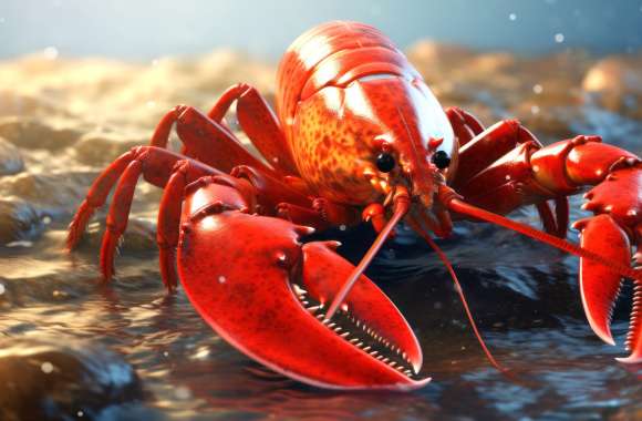 Majestic Lobster - Oceanic Life Showcase