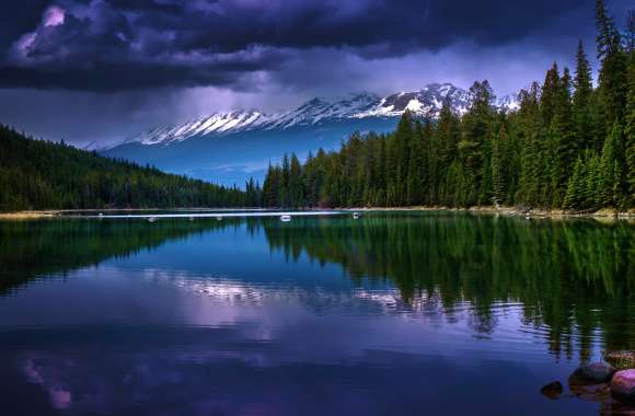 Majestic Mountain Reflection -