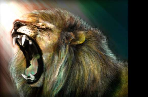 Majestic Roar HD Lion Wallpaper