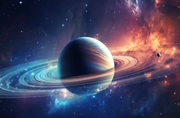 Majestic Saturn for Desktop Background