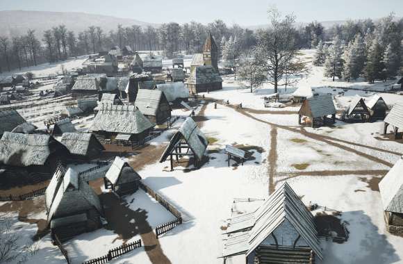 Manor Lords Winter Village