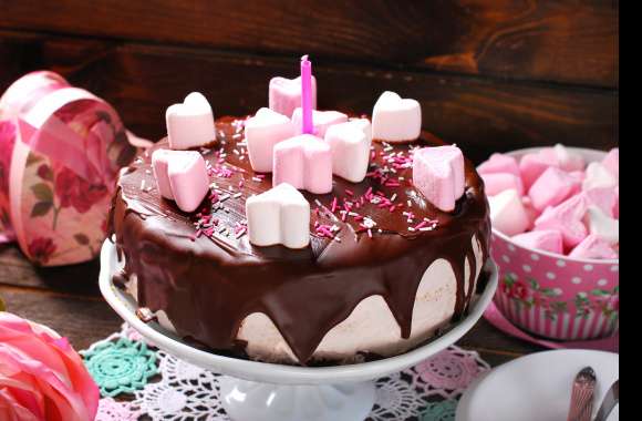 Marshmallow Chocolate Food Cake