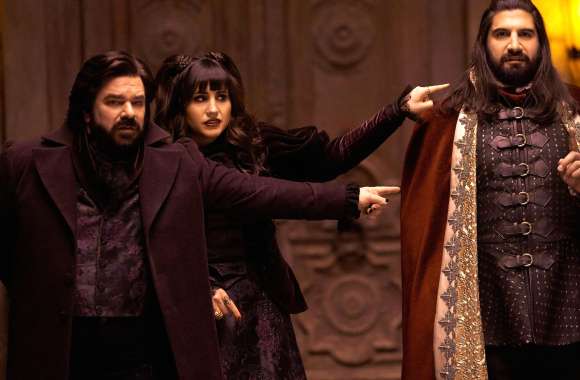 Matt Berry Natasia Demetriou Kayvan Novak TV Show What We Do In The Shadows