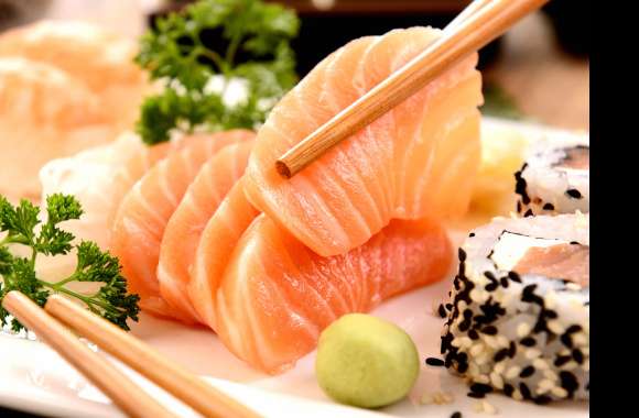 Meal Fish Seafood Food Sushi wallpapers hd quality