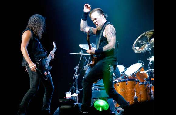 Metallica Rocking the Stage -