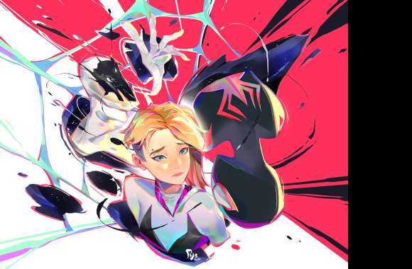 Miles Morales Gwen Stacy Movie Spider-Man Across The Spider-Verse