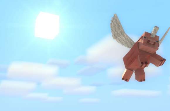 Minecraft Flying Pig