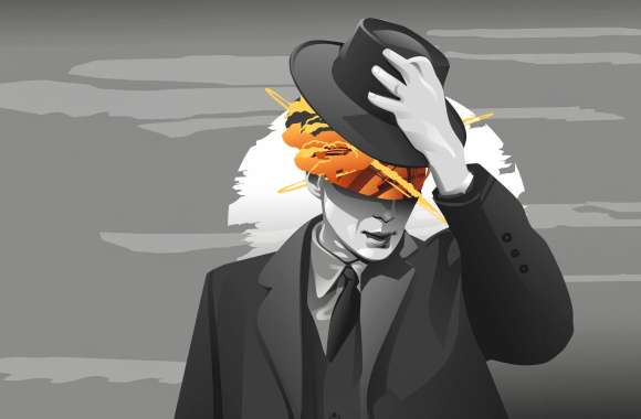 Minimalist Oppenheimer Movie Concept Art - wallpapers hd quality