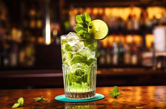 Mojito Cocktail - Refreshing Drink Background