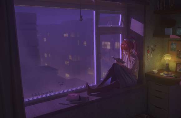Monika (Doki Doki Literature Club!) Project Zomboid Video Game Doki Doki Literature Club! wallpapers hd quality
