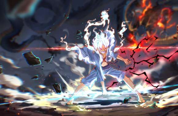 Monkey D. Luffy Gear 5 - HD One Piece Wallpaper