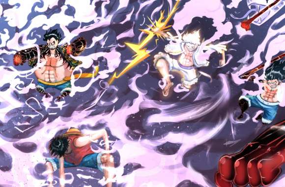 Monkey D. Luffy Gear Fourth Gear 5 (One Piece) Anime One Piece