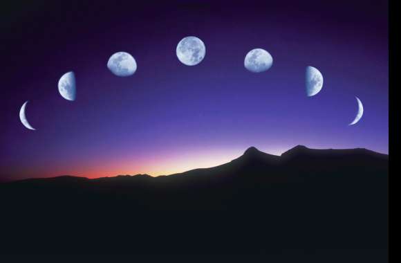 Moon Phases in Nature - wallpapers hd quality