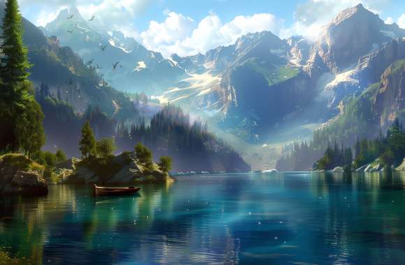 Mountain Lake Serenity -