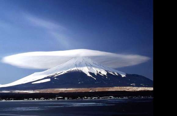 Mountain Majesty Cloud-Capped Peak