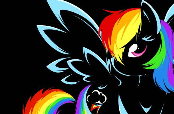 My Little Pony - Rainbow Dash Vector Art