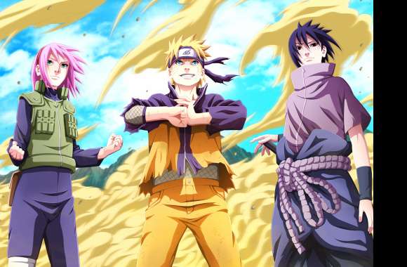 Naruto Trio Sasuke, Sakura, and Naruto