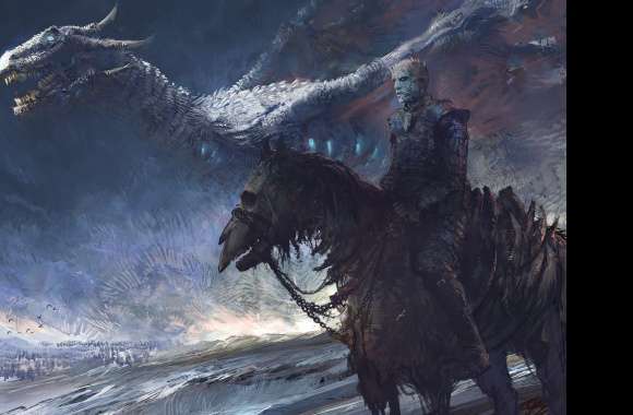 Night King and Dragon - Game of Thrones