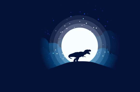 Night Moon T-Rex wallpapers hd quality