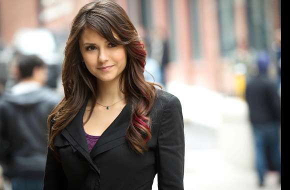 Nina Dobrev A Captivating Celebrity Moment wallpapers hd quality