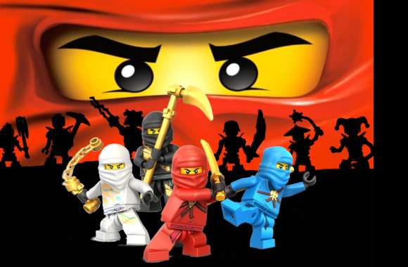 Ninjago Cole, Zane, Jay, and Kai in Action wallpapers hd quality