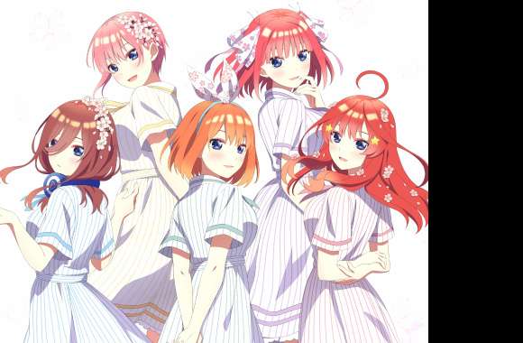 Nino Nakano Miku Nakano Ichika Nakano Yotsuba Nakano Itsuki Nakano Anime The Quintessential Quintuplets
