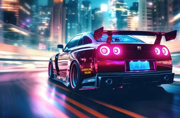 Nissan Skyline GT-R R34 Racing car wallpapers hd quality