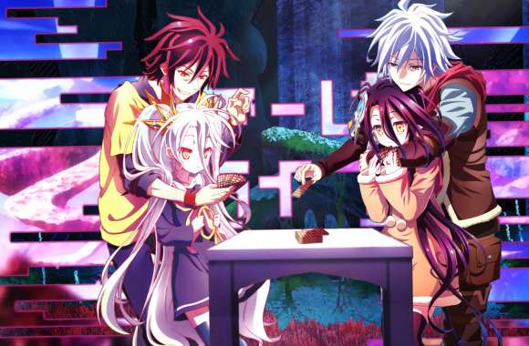 No Game No Life Zero - Sora, Shiro, Riku & Shuvi