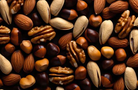 Nut Almond Hazelnut Wallpaper