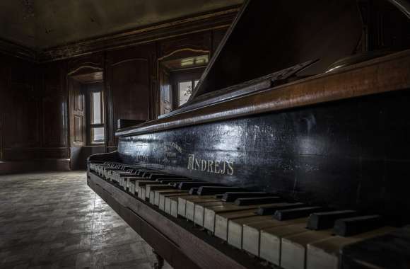 Old Close-up Music Piano