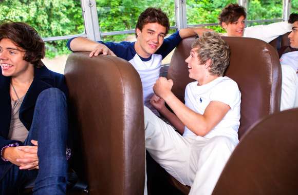 One Direction Time Together on the Bus wallpapers hd quality