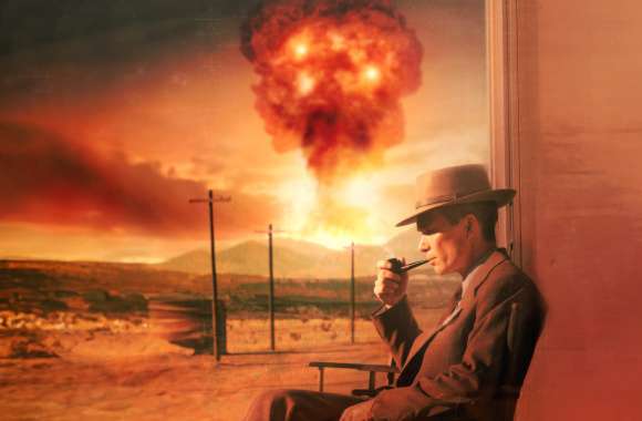 Oppenheimer Movie Featuring Cillian Murphy and Nuke Explosion