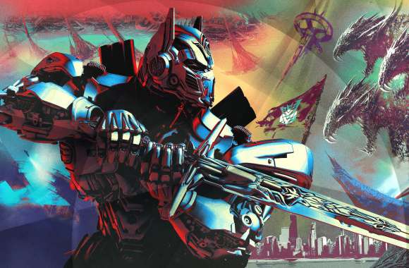 Optimus Prime in Battle -